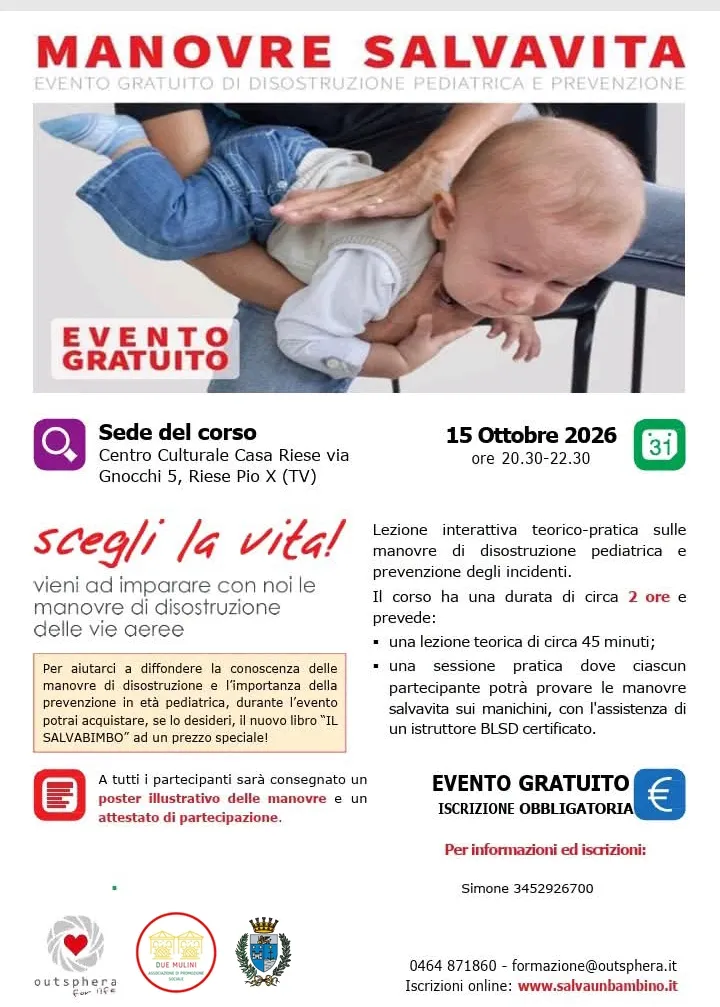 Manovre Salvavita - Disostruzione pediatrica e prevenzione