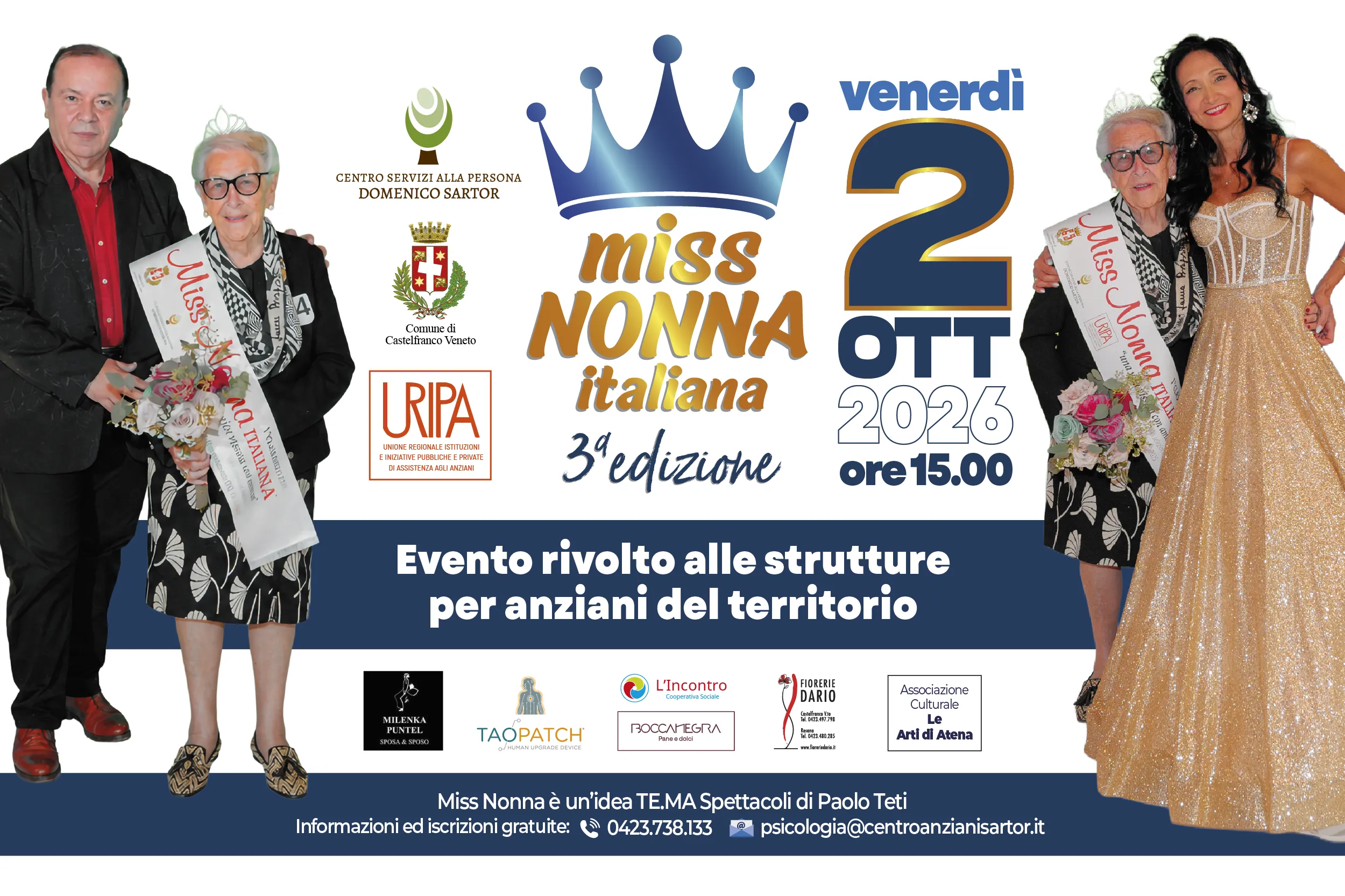 Miss Nonna Italia 2026 - Una vita vissuta con amore - 3a edizione