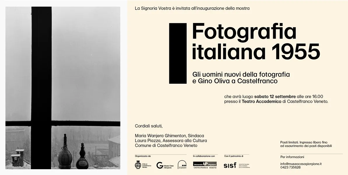 Fotografia italiana 1955 - Gli uomini nuovi della fotografia e Gino Oliva a Castelfranco